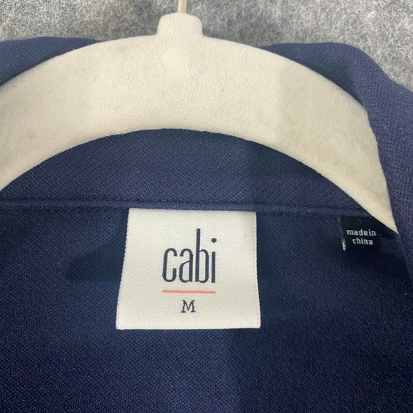 cAbi 3375 Jacket Medium Navy Blue In The Band Military Moto Long Sleeve - Picture 12 of 15